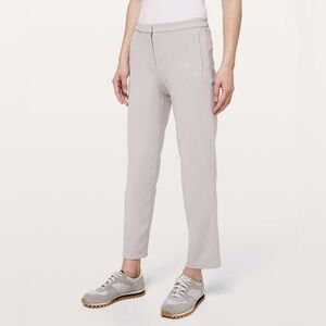 Lululemon On the Move Lightweight Slim Tailored Pants French Clay Light Gray 4